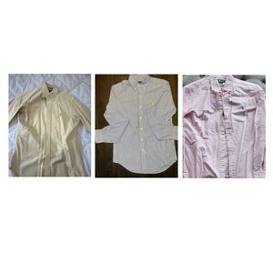 THREE Men's Ralph Lauren Button Down Shirts
